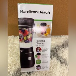 Hamilton Beach Personal Blender with Travel Lid - NIB